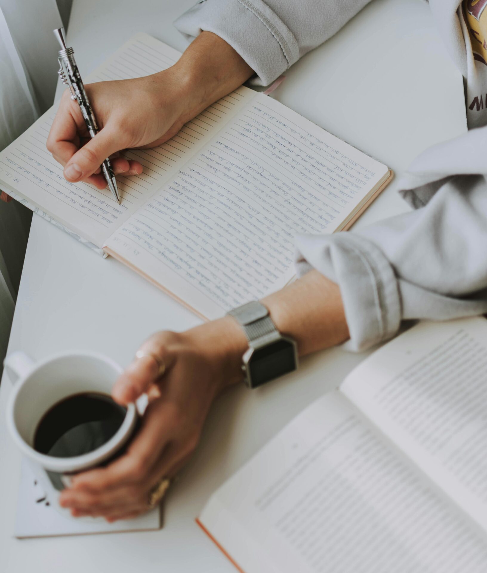 woman writting